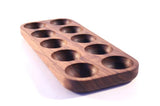 Mahogany Wooden Kitchen Egg Holder Tray