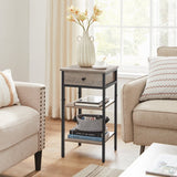 Ezzel Nightstand Drawer End Sofa Side Table