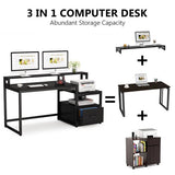 Tribesigns Work Station Organizer Office Desk Table - waseeh.com