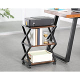 Caster Rolling Home Office Side Table Trolley - waseeh.com