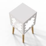 Artistic Square Bookcase Nightstand Side End Table - waseeh.com