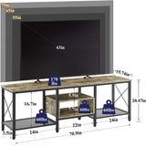 Ultra Wide Multipurpose LED Lounge Living Room Console Table - waseeh.com