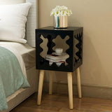 Artistic Square Bookcase Nightstand Side End Table