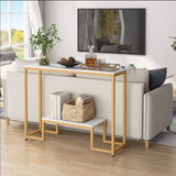 Concourse Lounge Living Room Entryway Organizer Console Table