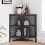 Corner Metal Frame Storage Shelf Organizer for Small Space - waseeh.com