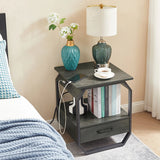 Hexi Bedside End Table