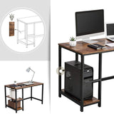 The Retro Home Office Workstation Writing Organizer Desk Table - waseeh.com