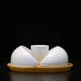 Salt pepper & Sauce Set "Half Moon Style" - waseeh.com