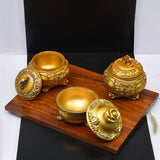 Antique Golden Storage Box