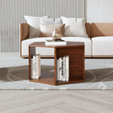 Espresso Multiuse Solid Wood Living Lounge Drawing Center Side Table - waseeh.com