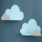 Bury Clouds Kids Bedroom Organizer Floating Shelve (Set of 2) - waseeh.com