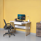 Assault Gold Rectangular Home Office Work Computer Desk Drawer Table - Special