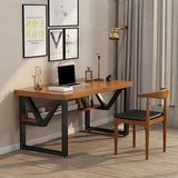 Elongate Home Office Writing Work Organizer Desk Table