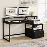 Tribesigns Work Station Organizer Office Desk Table - waseeh.com