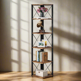 Plinth Bookcase Storage Organizer Rack