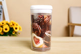 Acrylic Glass Jars with Lid - BPA Free - Pack of 3 - waseeh.com